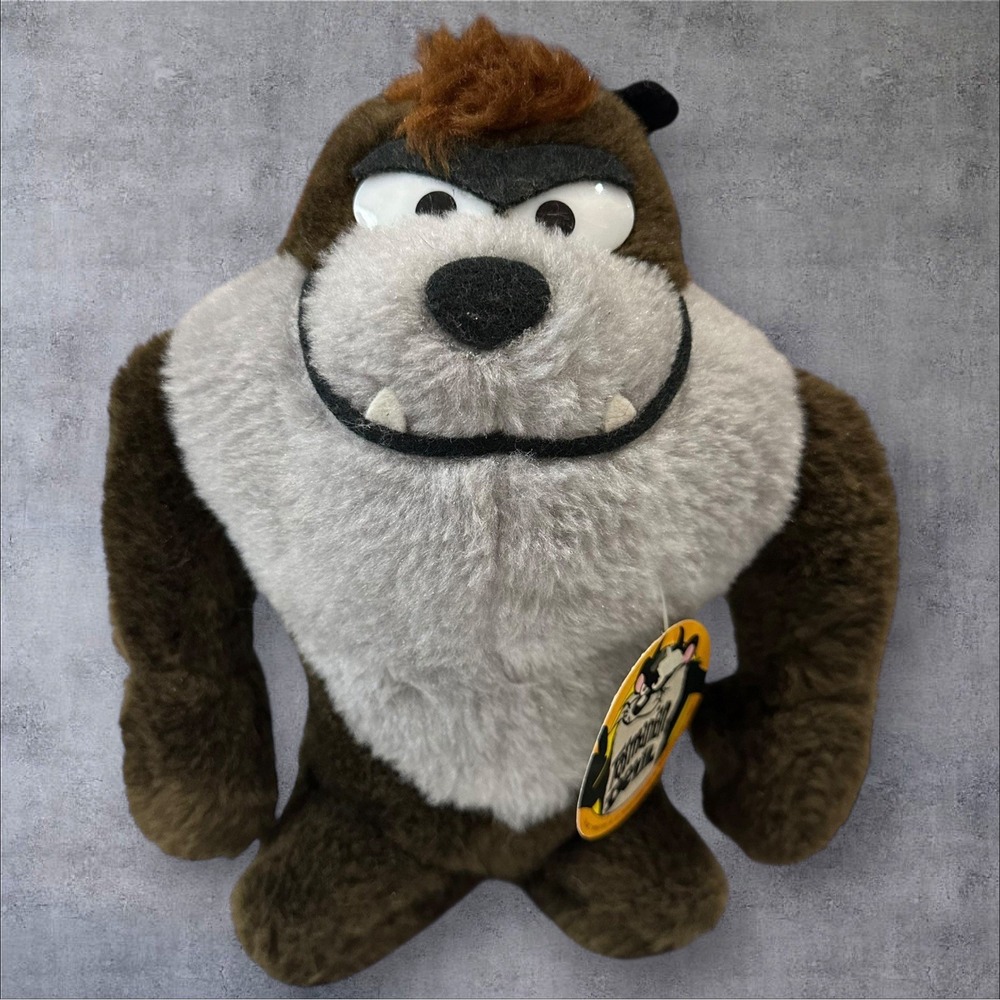 Taz Tazmanian Devil Plush 1971 Warner Bros Stuffed Animal by Mighty Star Vintage